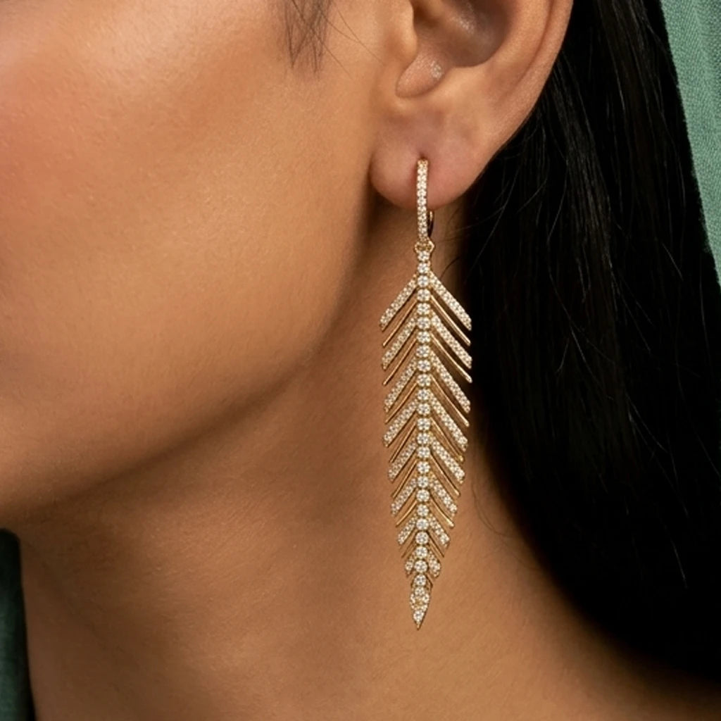 Elegents' Leaf Earrings